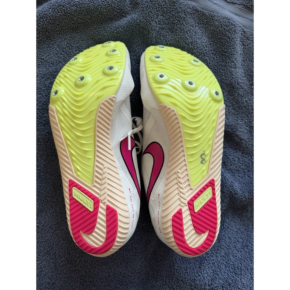 Nike track and field‎ white/pink tennis shoes, no spikes, men's 13 NWOT - Picture 4 of 4